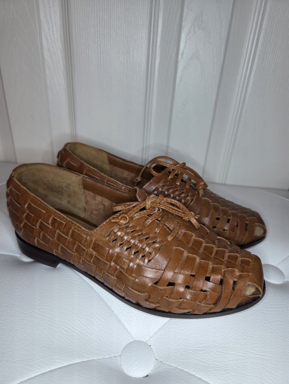 Sam Edelman Rishel Woven Leather Loafers 5.5